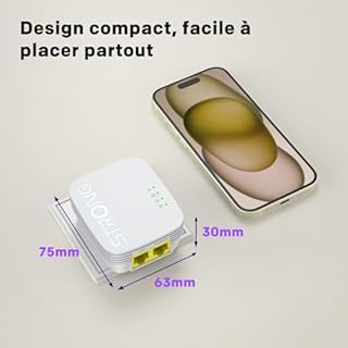 STRONG - Powerline Wifi 600 Duo Mini - 2 Adattatori 600 Mbps/Wifi 300 Mbps - Compatibile con Tutti i Modem/Router - Ethernet - Installazione rapida - Bianco