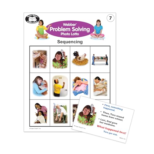 Super Duper Publications | Webber® Problem Solving Bingo, Inferencing, Sequencing, Analogies, Classifying, Predicting, and What Doesn't Belong Cards | Educational Resource for Children - Image 6