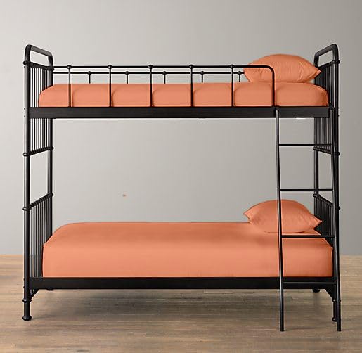 Pack of 2 100% Polycotton Bunk Bed Fitted Sheet 2ft 6" (76cmx190cm) Percale Non-Iron Easy Care Bottom Sheet RVs | Guest Beds | Caravan Campervan (2, Peach)