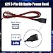 CB Power Cord 3 Pin Plug Cable 2-Wire 15A Fused Replacement with 12V Car Cigarette Lighter Plug for Cobra Uniden Midland Mobile CB Ham Radio (3PIN 2PACK)