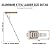 Aluminum Attic Ladder with Stairway Insulation Cover Pull Down Loft Stairs Folding Ceiling Ladder for Attic Access Door, Manual Lifting, for 7'8"-10'3" Ceiling Height, 22.5" x 54", 375 lbs Capacity