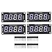 4 Set 4 Digit Digital Tube LED Display Board, Drive Chip Tube Clock Display, Red/Green/White/Yellow/Blue Colors 7 Segments Clock Module TM1637 0.56in (Blue)