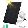 Solar Panel for Security Camera,5W USB Solar Panel for Cameras DC 5V,Camera Solar Panel Charger Micro USB & USB-C & DC,IP65 Waterproof USB Solar Panel Charger for Camera with 360°Adjustable Mounting