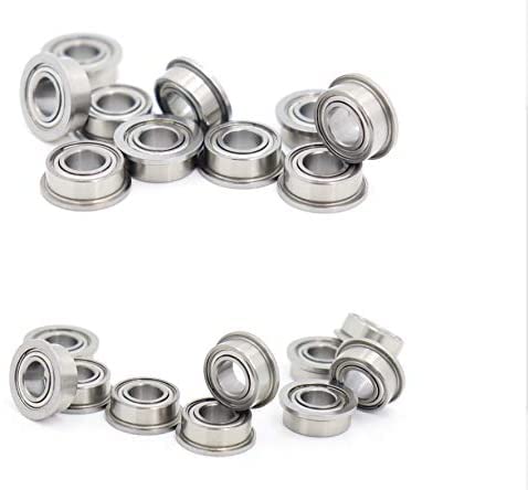 Rodamientos SMF105ZZ acero inoxidable miniatura con pestaña MF105 ZZ 5x10x4 7