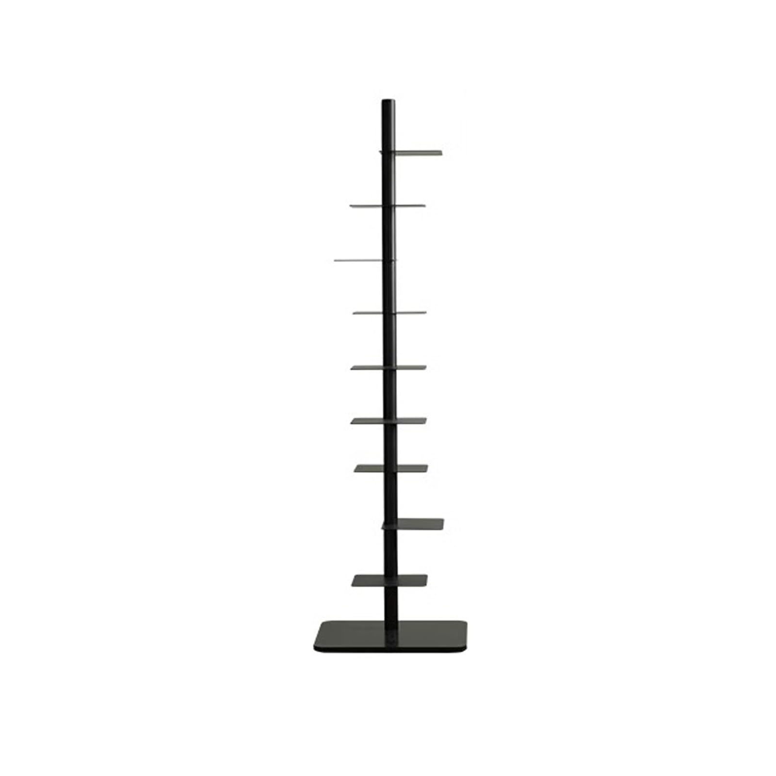 Metalen Boek Toren Display Rack 9 Tier Moderne Verticale Plank Organizer voor Thuiskantoor Open Onzichtbare Diy Vloer Staande Boekenkast