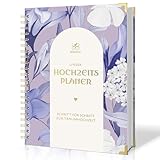 BIROYAL Hochzeitsplaner Deutsch für den großen Tag, 160 Seiten Wedding Planner mit Terminplan, Checklisten, Zeitplan und Tipps, Hochzeit Buch mit Kalender, Tolles Geschenk zur Verlobung - DIN A4