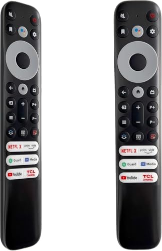 Replacement Remote Compatible with TCL RC902V Smart TVs Universal Remote Control No Voice Function Works with TCL Roku & Android TVs Pre-Programmed No Setup Required (No Voice Function)