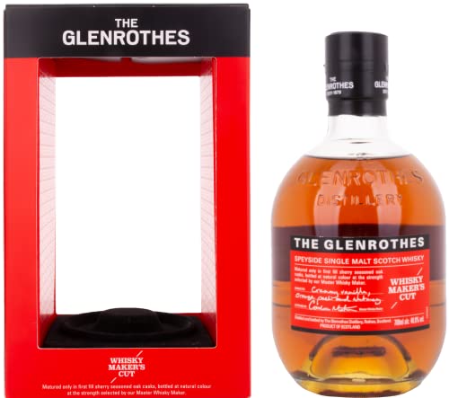 The Glenrothes Speyside | Single Malt Scotch Whisky | Maker´s Cut | mit Geschenkverpackung | langanhaltend fruchtig | 48,8% Vol | 700ml Einzelflasche Cover