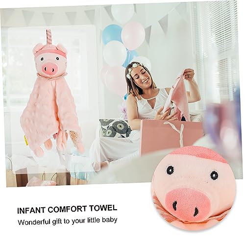 LIFKOME Soothing Towel Animal Shaped Comfort Toy Newborn Saliva Absorber Sleepy Doll Gentle Material Safe for Boys and Girls4