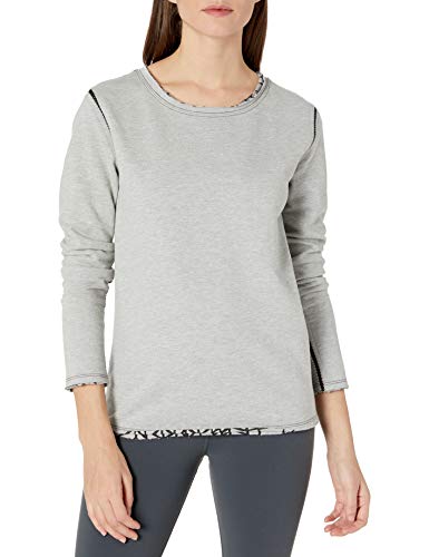 Maaji Women's All Aboard Athleisure Reversible Sweatshirt, Grey, L