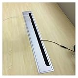 schreibtisch kabeldurchführung Kabeldurchführung Büro Kommerziell, Management-System Leitungen Aluminiumlegierung für Elektronikhändler/Mobilfunkgeschäft, Ordnung Verkabelung(800x120mm)