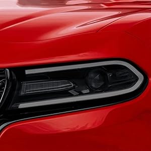 CGFZNUB Auto Koplamp Beschermfolie Vinyl Transparant Zwart TPU Sticker, voor Dodge Charger SRT Dart Viper Accessoires: