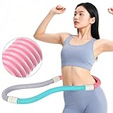 【2025年新登場】0.9kg フラフープダイエット用 静音設計 ダイエット フラフープ ソフトタイプ 鋼製スプリング構造 PVC素材 折りたたみ式 ウエスト 背中 脚 胸 エクササイズ シェイプアップ 男女兼用 室内/公園用
