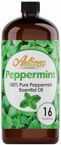 Artizen Peppermint Essential Oil 16oz Large Bottle for Diffusers Candles and Home Use 100% Pure