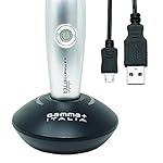 GAMMA+ Absolute Hitter Professional Cordless Hair Trimmer, Modular Color Lids, 3 Guards, 3 Modular Color Lids Included…