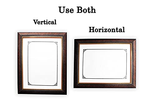 Image of Photo frame 10x14 Inch set of 2 Chatai Brown Color flexiable Glass (acrylic) & synthetic wood customized Modern Collage Photo Frames for Wall Hanging
