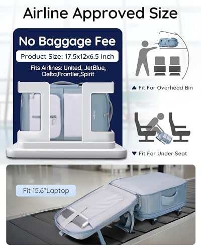 Taygeer Frontier Airlines Personal Item Bag, Expandable 18x14x8 backpack - image 5