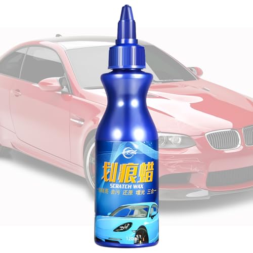 Pasta Reparadora De Rayas Para Vehículos | 120ml De Alta Brillo | Reparación De Rayas Ligeras En Pintura Automotriz - Para Principiantes Camiones Minivan Sedan Conducción Diaria