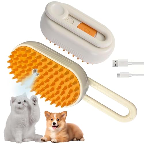 Image of Cleaning Slicker Brush, Cat Brush with Release Button, Dog Shedding for Grooming, Cat Comb Pet Massage Tool Suitable for Long or Short Pet Hair Cleaner, Removes Tangles & Loose Fur（Square）