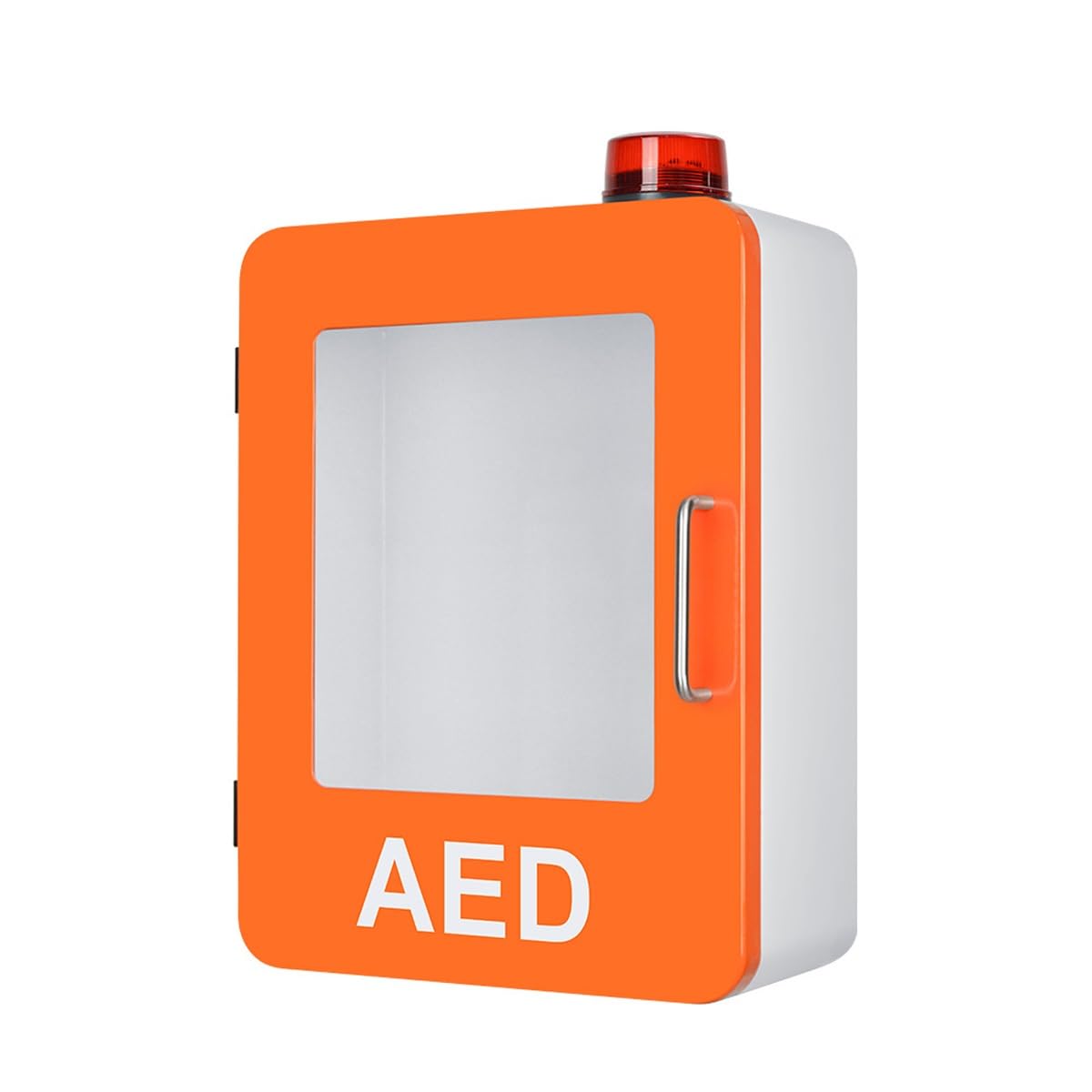 Armadietto per defibrillatore AED, Armadio porta defibrillatore a parete, scatola di allarme for cardiaco in plastica con sistema e doppio interruttore controllo