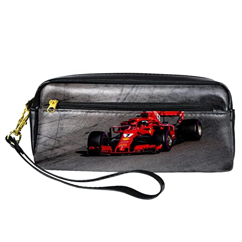 SJOAOAA Trousse à crayons en cuir PU avec motif de Formule 1, grande capacité, pour le bureau, comme sur l'image, Taille unique, Organiseur de sac