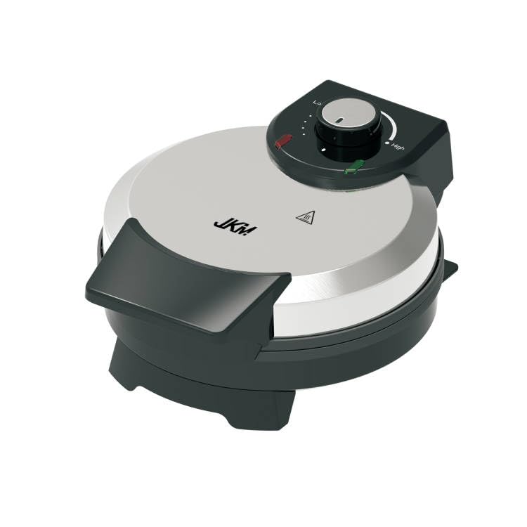 JKMWaffle Maker Stainless Steel with Adjustable Temperature Control, Non-Stick Plates and Cool Touch Handle, Makes 8" Waffles