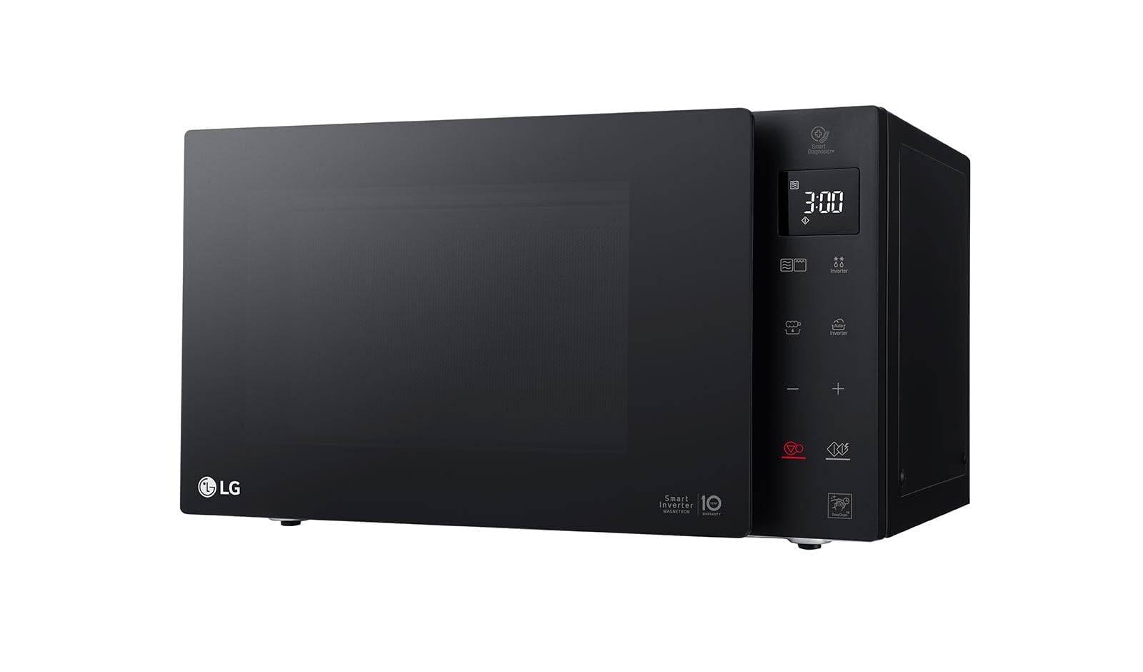 LG MH6535GIB Forno Microonde Smart Inverter con Grill al Quarzo, 25 Litri, 1150 W, Programmi Automatici, 5 Livelli di Potenza Regolabili - Nero Fumè