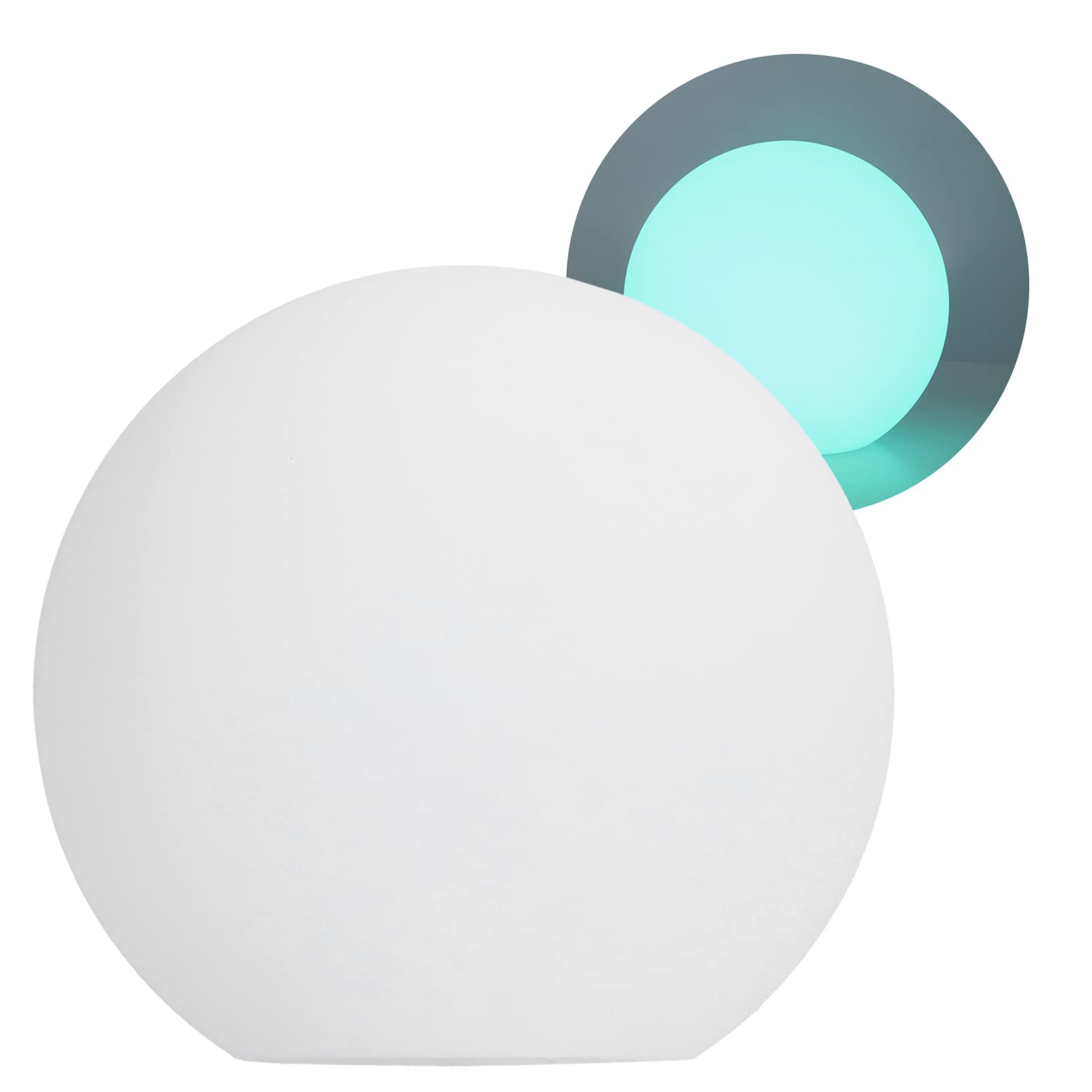 Luce Notturna, Lampada Rotonda a LED Luce a Sfera RGBW con Telecomando a 24 TastiLuce da Tavolo a 4 Modalità Dimmerabile a 16 Colori per Camere da Letto Soggiorno Ufficio Bar Locali Notturni