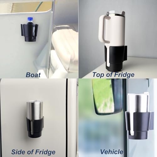 Portavasos magnético universal plástico negro 2 unidades miniatura 7