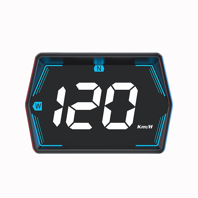 ⚙️ 【Funzione promemoria velocità】: Questo tachimetro GPS per auto mostra la velocità di guida in modo accurato e include un promemoria opzionale per il limite di velocità per aiutarti a rimanere consapevole del tuo ritmo di guida. Quando viene raggiunta la soglia di velocità preimpostata, il display lampeggia delicatamente per attirare l'attenzione, consentendo ai conducenti di regolare la velocità quando necessario per un viaggio più fluido