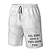 ONVOWO All This and A Nice Dick Too Gifts for Women Men Gifts Men's Beach Shorts Casual Lightweight Drawstring Shorts White