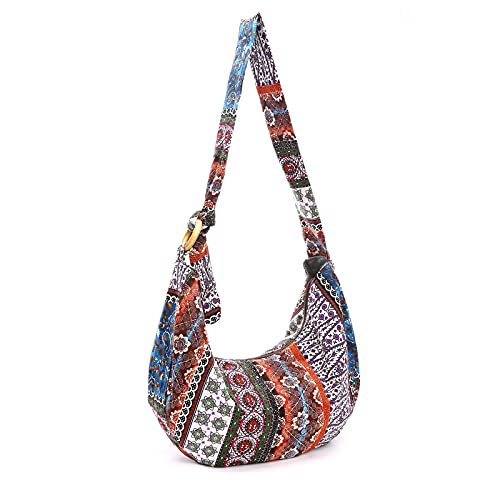PORRASSO Crossbody Bag Hippie Shoulder Bag Women Sling Bag Handmade Messenger