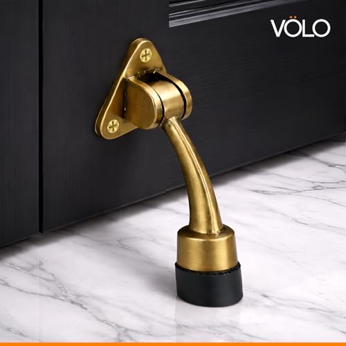 Image of Volo Antique Stylish Door Stopper with Screws for Home, Offices, Kitchen and Hotels for Door organistion Color: Antique
