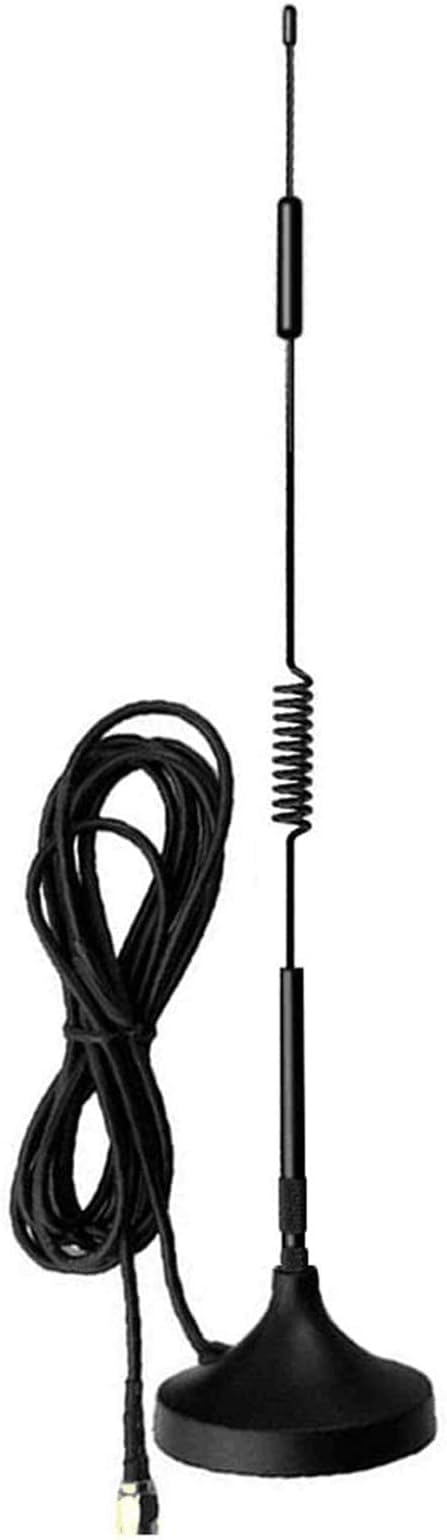 WEILIAN SMA Antenna 4G LTE 12Dbi 700-2700MHz Antenna Magnet Mount 4g Antenna 12Dbi 4G LTE CPRS GSM 2.4G WCDMA 3G (pack of 1)
