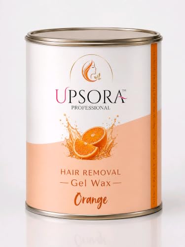 UPSORA Hair Removal Gel Wax, Direct Ready to Use, No Wax Heater Required (Orange, Orange)