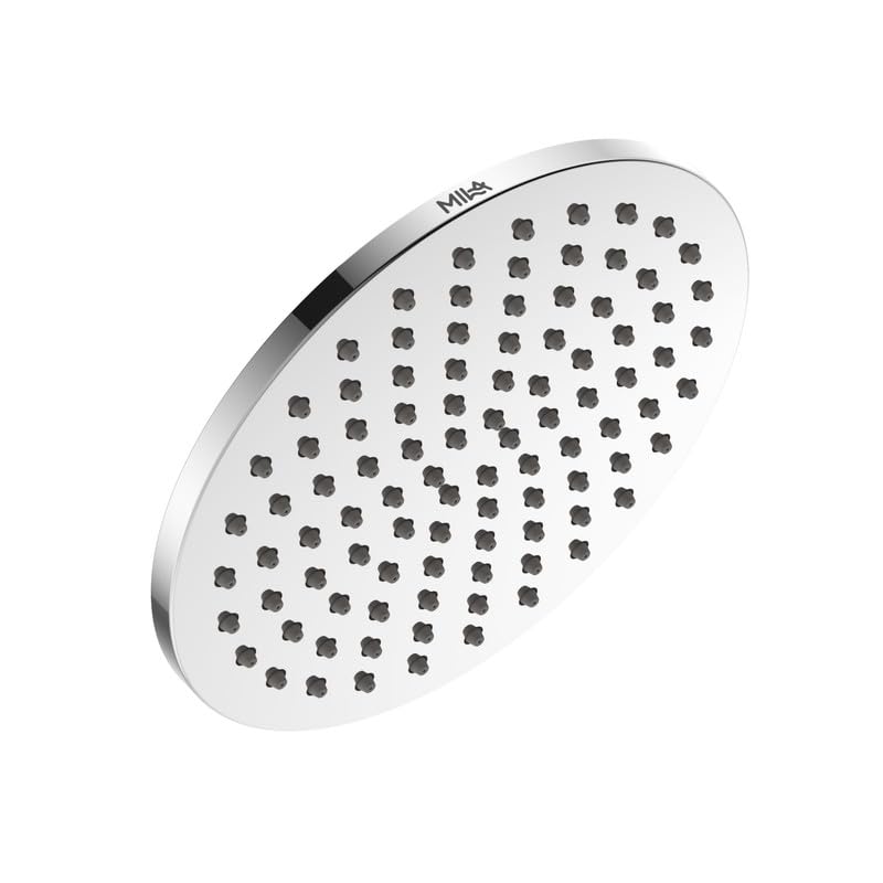 Image of Mila Nucleus 25 cm Rain Shower Head | ABS Body | Chrome Finish | Wall Mount | Wide Coverage Rainfall | Modern Bathroom Shower | Easy Installation | 1.5 Yr Warranty