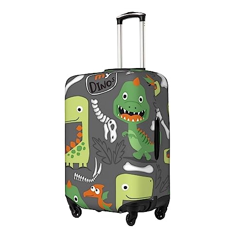 Cartoon Dinosaurs.Cute Dinosaurs Luggage Cover Washable Elasticated Luggage Covers for Suitcase TSA Approved Stylish Scratch Resistant Luggage Case Protector2