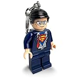 IQ Lego DC Super Heroes Clark Kent LED Keychain Light - 3 Inch Tall Figure