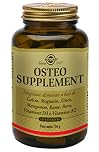 Solgar OSTEO SUPPLEMENT – Complesso per ossa e denti con Ca, Mg, D3, K2, Zn, Mn, Cu, Boro – 120 tavolette