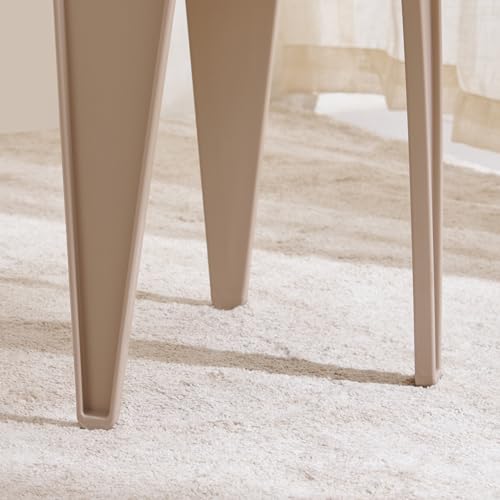Image of Home Centre | Winfield Polypropylene Stool | Sitting Stool for Home | Beige | 1 Year Warranty