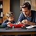 Lumibricks Low Rider Big Red Car Building Bricks Set - Street Fusion Vehicle Engineering Lighting Model Modular Collection Kit 969 Pcs for Adults & Teens & Car Lovers