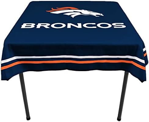 WinCraft Denver Broncos Logo Tablecloth and Square Table Cover Ov...