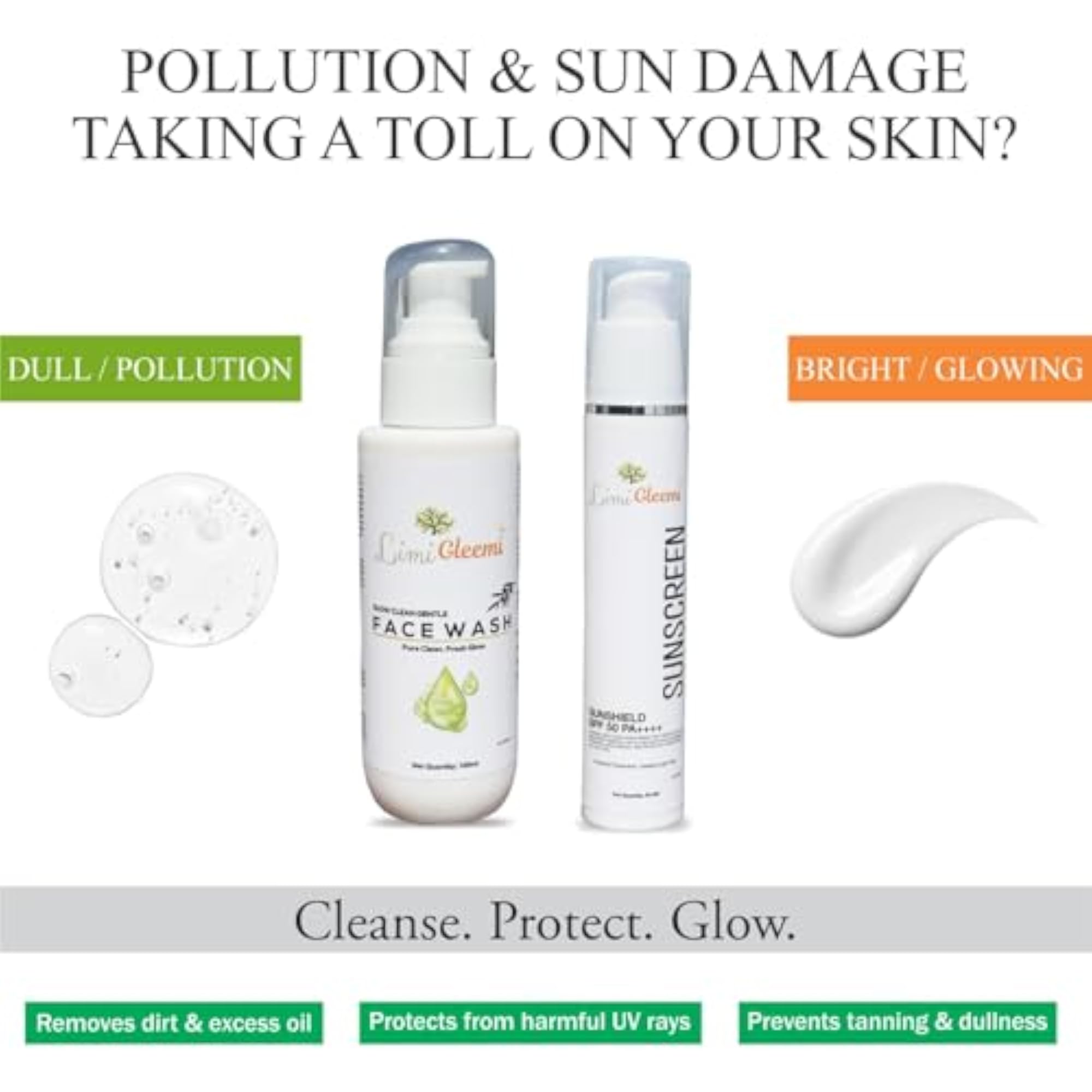 Facewash & Sunscreen Combo Set with SPF 50 PA++++