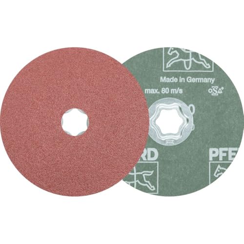 PFERD COMBICLICK Fiberscheibe Korund A60, 125mm, 10 Stück