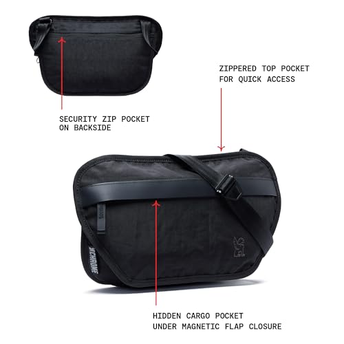 Chrome Industries Sodo Crossbody Sling Bag for Men and Women, Zippered Phone, Security & Hidden Pockets, Recycled Materials2