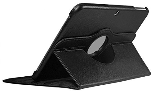Samsung Tab 4 10.1 Case,Flying Horse 360 Degrees Rotating Stand Pu Leather Case For Samsung Galaxy Tab 4 10.1 T530 Auto Sleep/Wake Tablet (Black) #TOP3