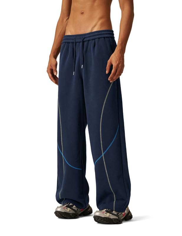 Aelfric Eden Baggy męskie spodnie dresowe basic, spodnie treningowe, w stylu vintage, spodnie sportowe, uniseks, wygodne spodnie rekreacyjne, proste nogawki, luźne spodnie, casualowe, streetwear