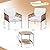 Shintenchi 3 Pieces Patio Furniture Set,Outdoor Patio Furniture Wicker Rattan Conversation Set,Including 2 Single Chairs with Cushion and Glass Coffee Table for Backyard,Balcony,Poolside(Beige)