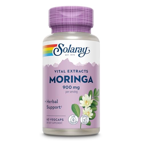 Solaray Moringa Leaf Extract, 450 mg, 60 Caps