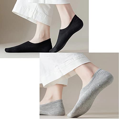 Image of MAGIARTE Cotton No Show Socks Soft Pure Cotton Low Cut Athletic Invisable Non Slip Socks for Women and Men